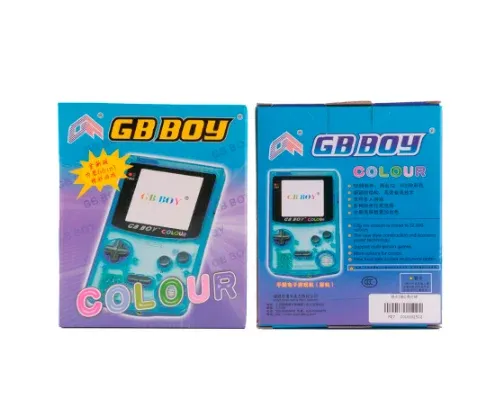 Spelare New GB Boy Classic Color Color Handheld Game Console 2.7 "Skärm bärbar barnspelspelare med bakgrundsbelysta 66 Byggda spel