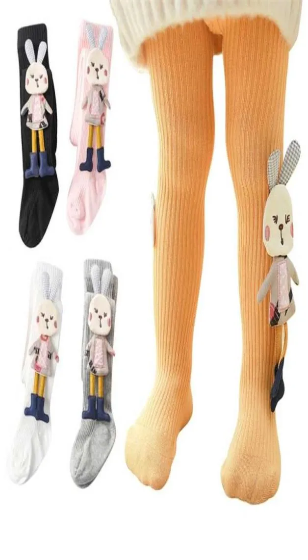 Baby Girl Pantyhose Cute 3D Cartoon Bunny Tights for Girls Clothes Spring Autumn born Stockings Infant Knitted 04Y 2110216100053