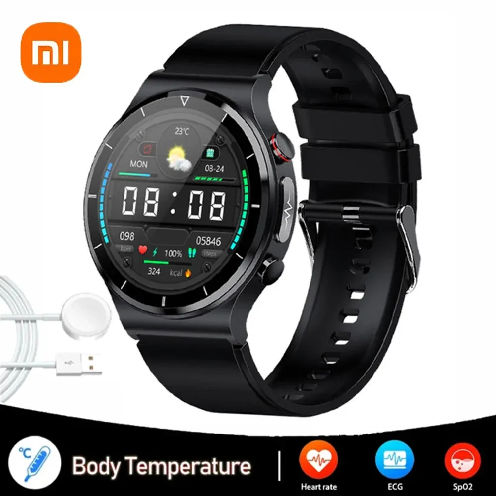 Watches New Xiaomi ECG+PPG Smart Watch Blood Pressure Heart Rate Sleep Health Monitoring IP68 Waterproof Smartwatch Fitness For Men