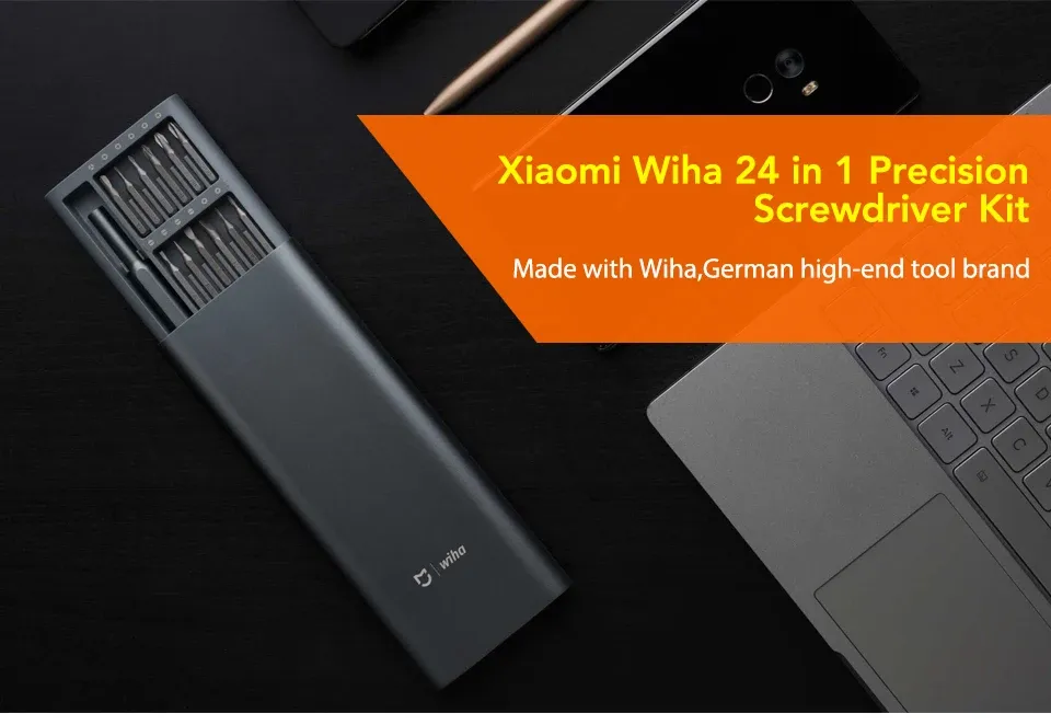 Original Xiaomi Mijia Wiha 24 in 1 Precision Screw Driver Kit 60HRC Magnetic Bits Xiaomi Home Kit Repair Tools Xiomi Xaomi (1)