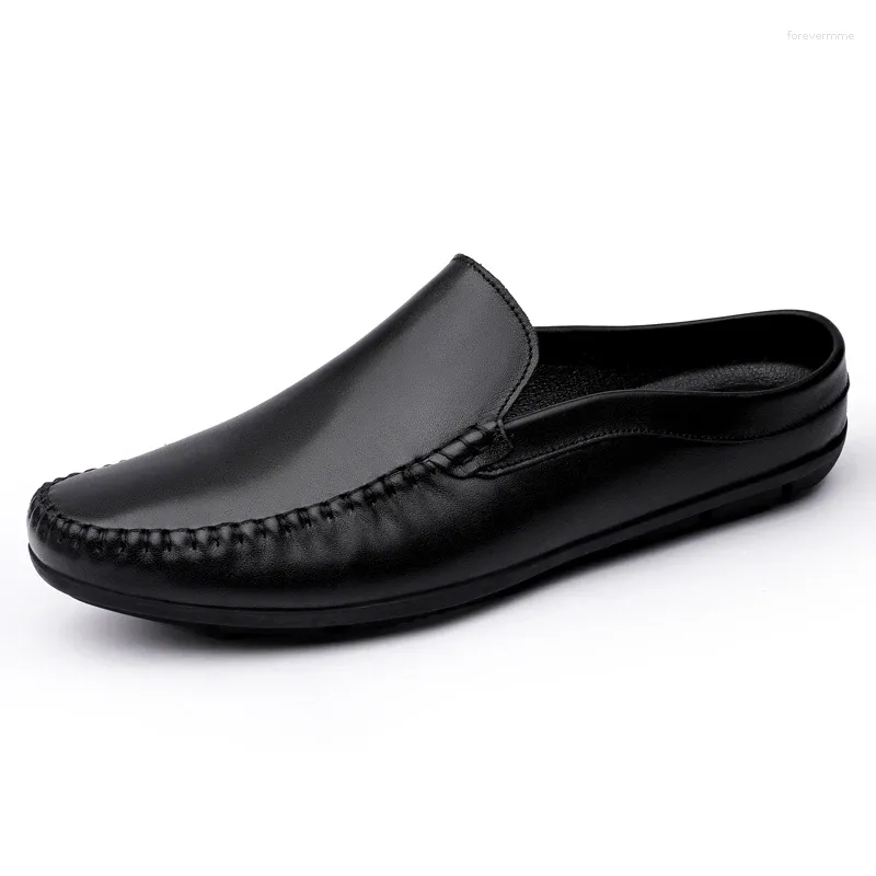 Повседневная обувь Jumpmore, модные мужские лоферы, летние тапочки на плоской подошве для ленивых пар, размер 37–46