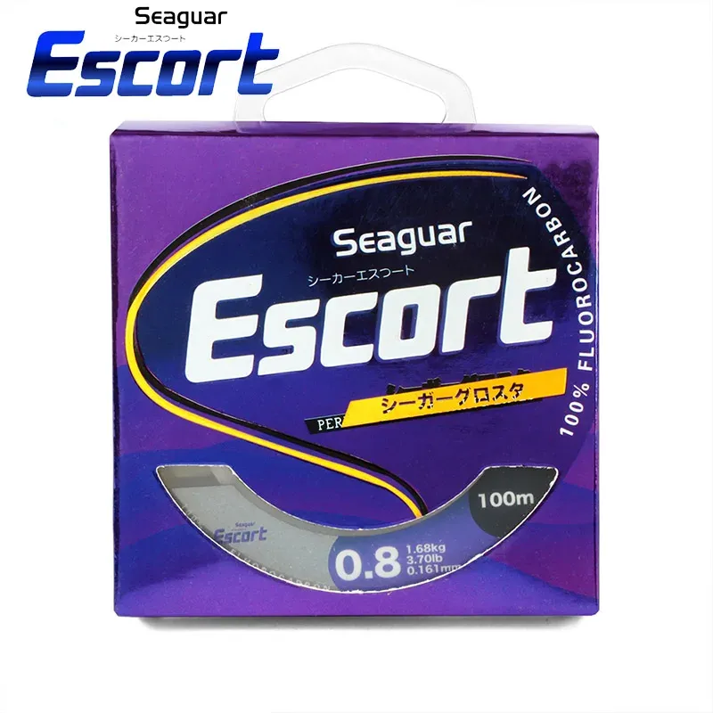 Lines Seaguar Escort Purple Label Fluorocarbon Fishing Line 2.7656.64LB 0.1410.778mm Carbon Fiber Monofilament Seawater Carp