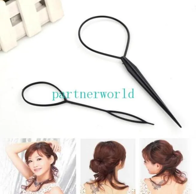 Magic Large Small Topsy Tail Hair Braid Ponytail Styling Maker Tool DHL 2pcspack3144054