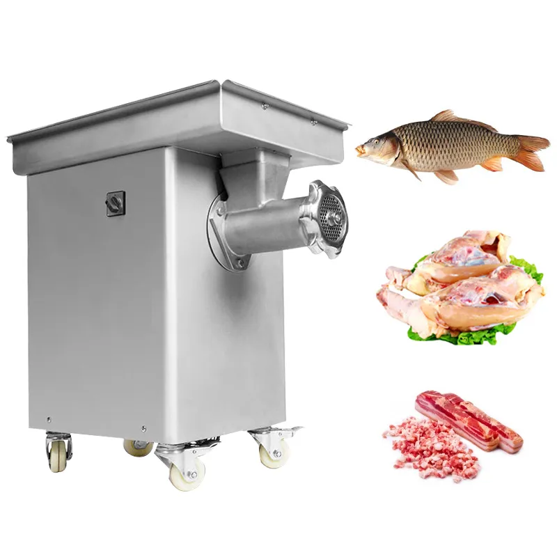 Commercial Stainless Steel Meat Grinder For Pork Beef Chicken Frame Fish Chili Grinding Meat Grinder