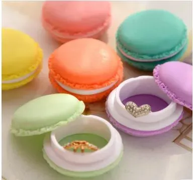 1000pcs Lovely Mini Jewelry storage box macaron case for Necklace Earring jewelry organizer Gifts For Girls Table decoration 2024229