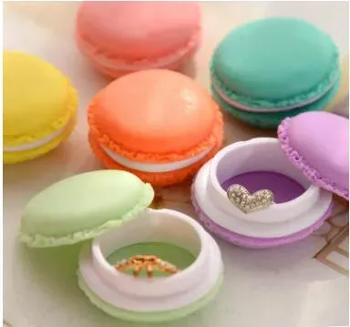 1000 pièces belle Mini boîte de rangement de bijoux étui à macarons pour collier boucle d'oreille organisateur de bijoux cadeaux pour filles décoration de Table 2024229