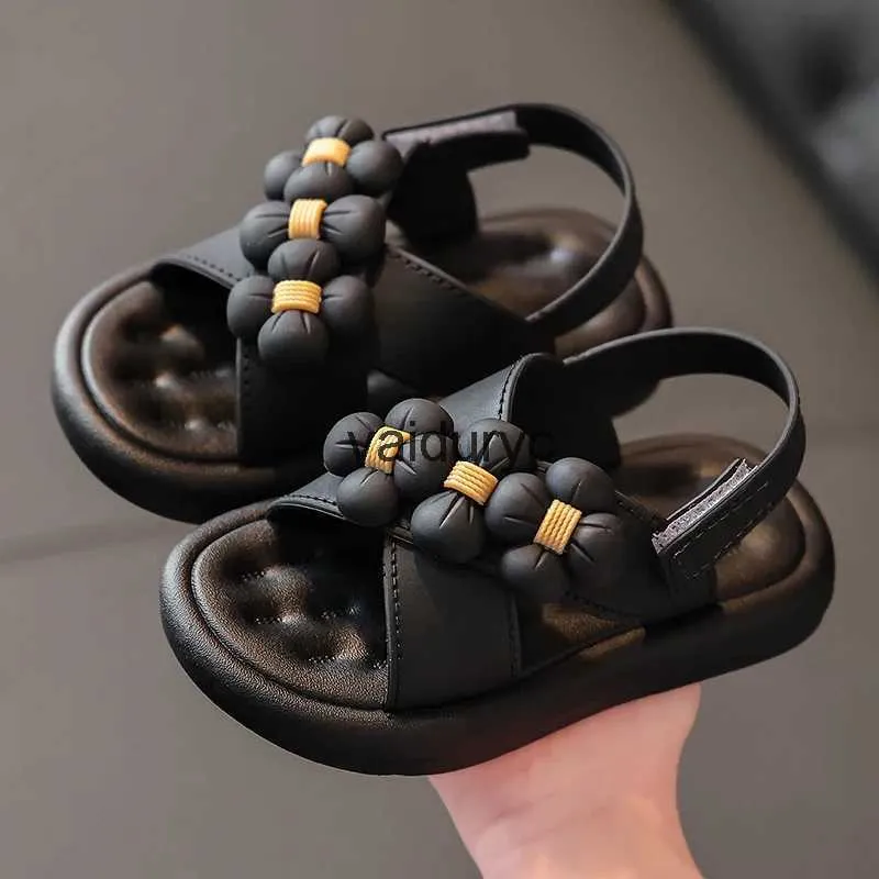 Sandals Girls Fashion Princess Classic Girl Kids Summer ldren Sweet Shoes Soft 24-35 Hot Sale ld Beach ShoeH24229