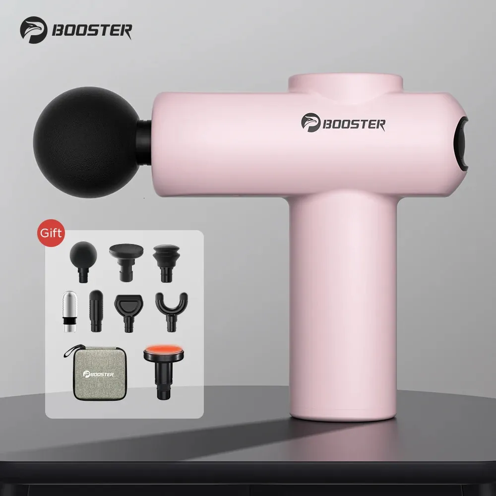 Booster V2 Pistola per massaggio Massaggiatore elettrico a percussione portatile per compressione delle gambe del collo Sollievo dal dolore dei tessuti profondi Fitness per il corpo 240227