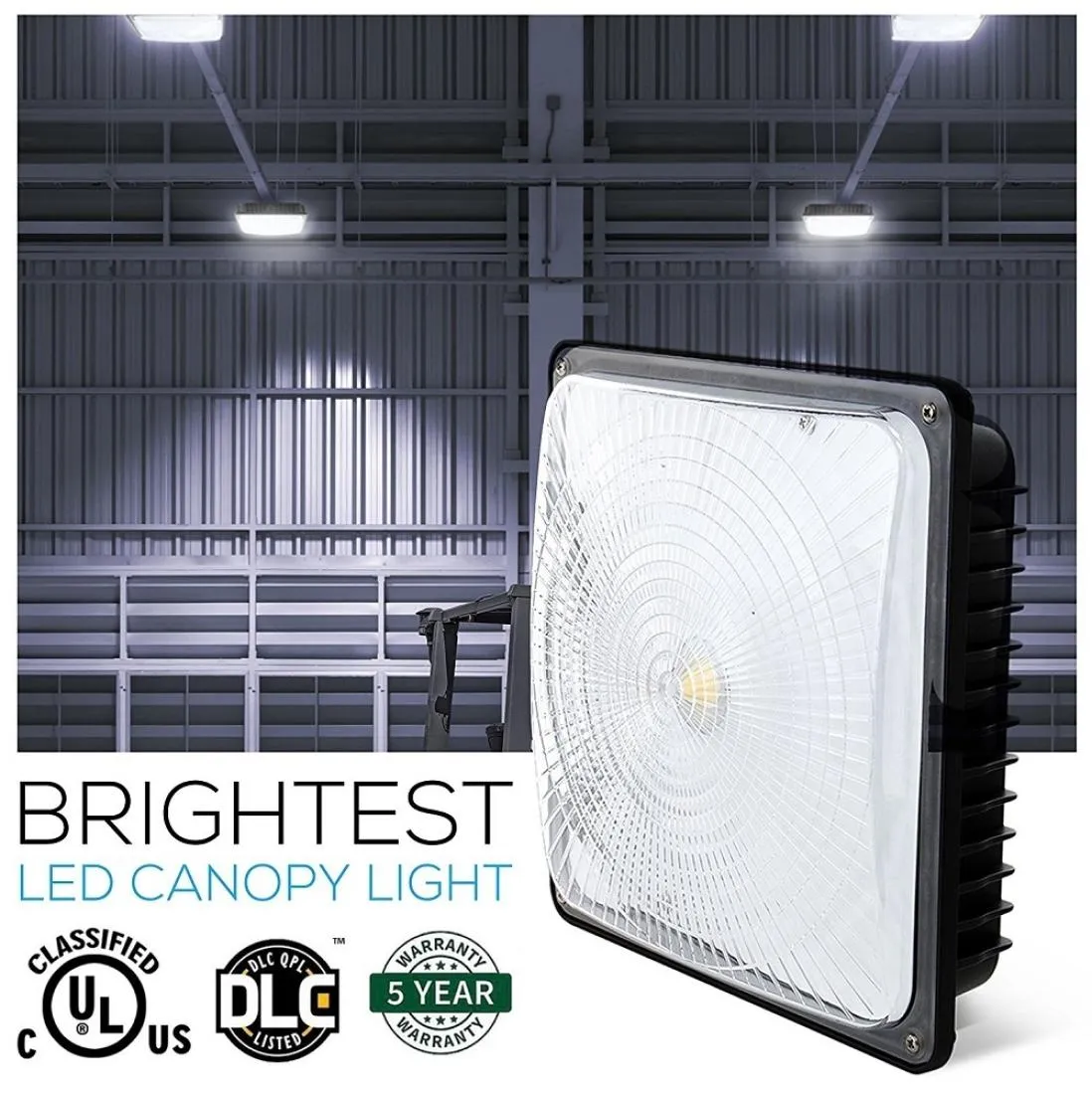 الضمان 5 سنوات 40W 60W 80W LED LED FOR WAREHOUSE HALL LOPBY IP65 Outdoor LED CANOPY LIGHTS AC 8527V2257198