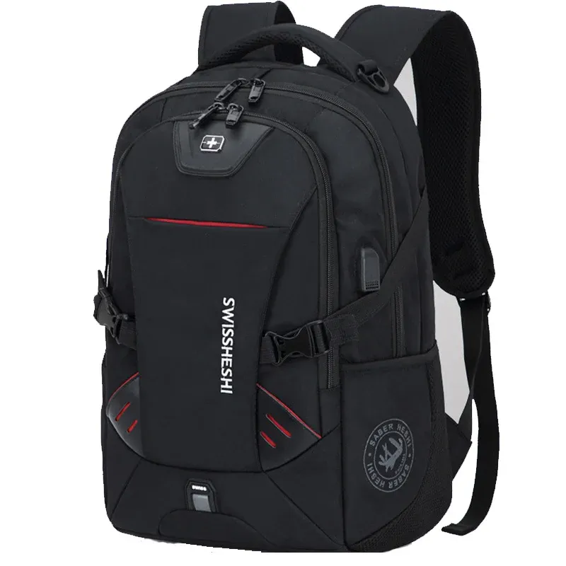 Mochila Crossren Hombres Multifunción Carga USB Moda Negocios Casual Viajes Antirrobo Impermeable 17 pulgadas Mochila para portátil Mochila escolar