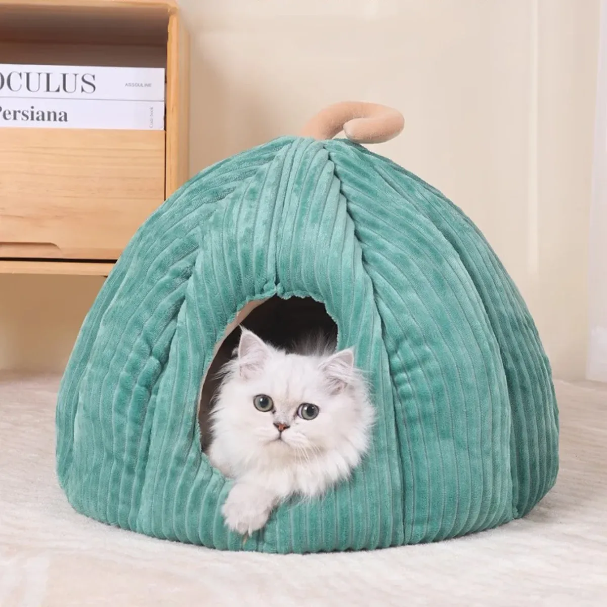 Mats Hot Sell Cat Bed Warm Pet Basket Cozy Dog House Kitten Lounger Cushion Cat House Tent For Small Dog Mat Washable Cave Pets Beds