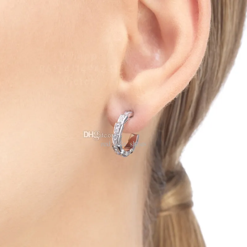 セルペンティヘビシリーズデザイナーdangle dangle earrings for woman diamond diamond sterlingシルバーゴールドメッキ18kクリスタルラグジュアリーダイヤモンドデザイナープレミアムギフトボックス038