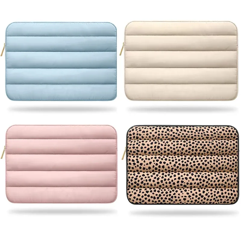 Sac à dos nouveau sac de couverture de pochette pour ordinateur portable gonflé 11 12 13 14 15 pouces couleur bonbon sacs de transport pour ordinateur pour Ipad Macbook Asus HP Lenovo