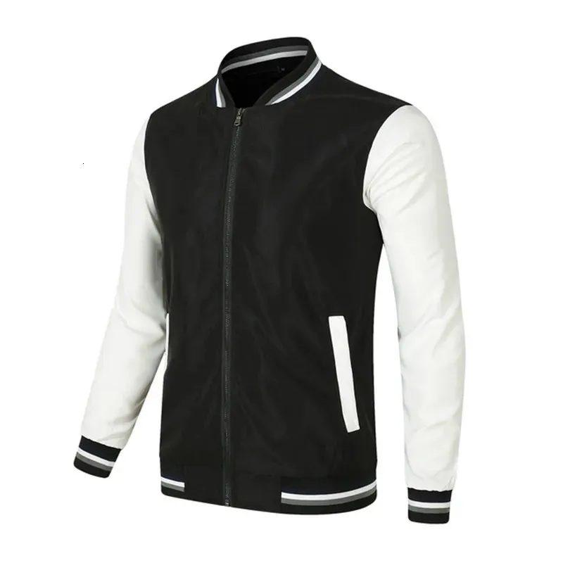 Männer Golf Jacken Varsity Baseball Bomber Jacke Sportswear Patchwork Mantel Unisex College Mäntel Trainingskleidung Plus Größe 240228