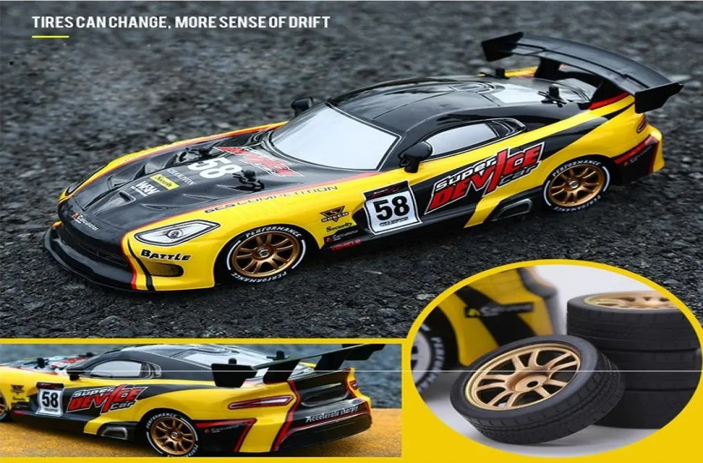 Drift Racing RC CAR GTR Model 4WD 24G OFF ROAD ROCKSTER PRZEDSTAWOWY Pojazd Elektroniczny hobby Toys7227583