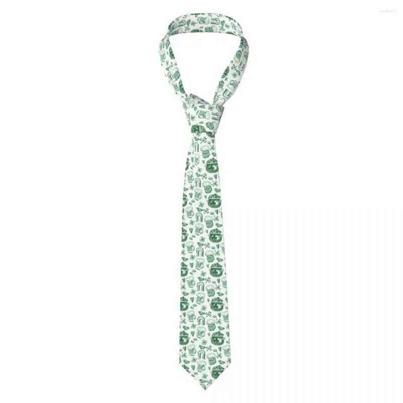 Bow Ties Happy Tie Ireland St. Patrick's Day's Hip-Hop Street Cravat Cravat 8cm de large
