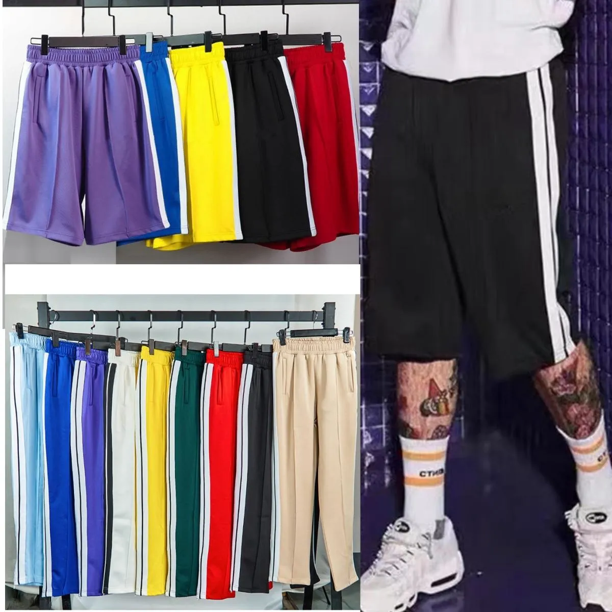 Calças masculinas sweatpants designer mens mulheres calças esportivas relaxadas calças esportivas soltas homens mistura de algodão macio bússola emblema calças moda homens mulheres calças casuais