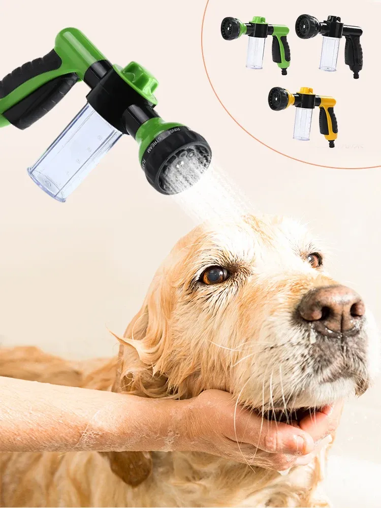 Sprayers Highpressure Sprayer Nozzle Hose dog shower Gun Adjustable Foam Gun Jet Dispenser Garden Watering Horse Dog Animal Washing Tool