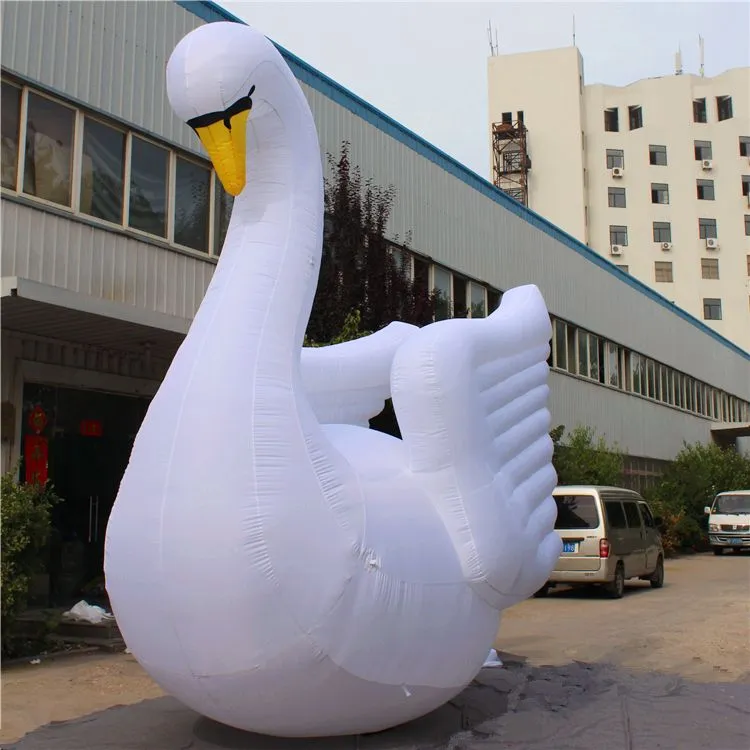 6mh (20 piedi) con spedizione gratuita di spedizione gratuita Gigante gonfiabile Swan Mascot per decorazioni per eventi cittadini o gonfiabili pubblicitari