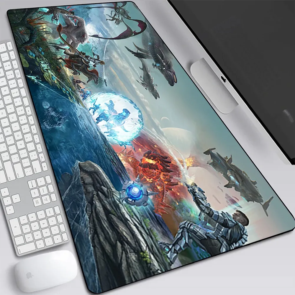 Pedler Ark Survival, büyük oyun fare ped bilgisayar dizüstü bilgisayar mousepad klavye ped masası mat oyuner fare mat xxl ofis mausepad