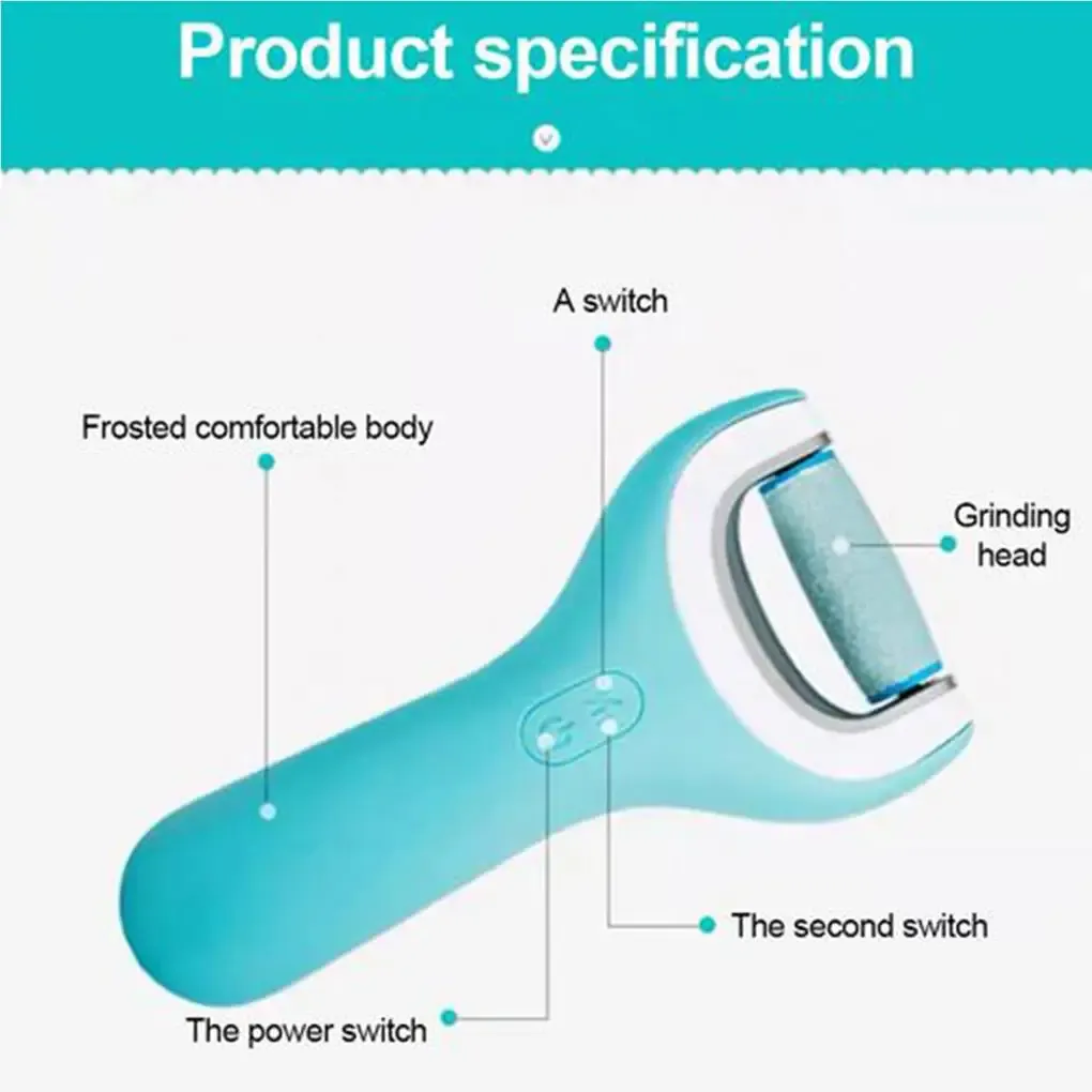 Tool Eeltverwijderaar Elektrisch oplaadbaar voetvijl-pedicurehulpmiddel voor dames en heren met harde gebarsten huid