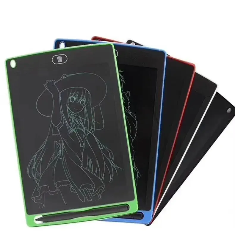 8.5 inch LCD Writing Tablet Drawing Board Blackboard Handwriting Pads Gift for Adults Kids Paperless Notepad Tablets Memos Green or color handwriting With Pen