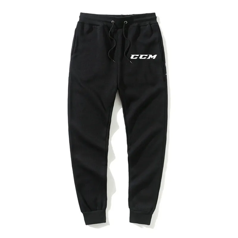 Spodnie CCM 2022 Wiosna zima nowe spodnie joggerów Mężczyźni biegnący koszulki dresowe bawełniane spodnie sznurka