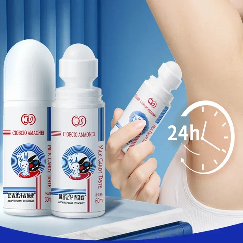 Antitraspiranti Profumo con perline portatile Fragranza al latte Antitraspirante Lozione per il corpo Deodorante Artefatto Fragranza leggera Antitraspirante rinfrescante