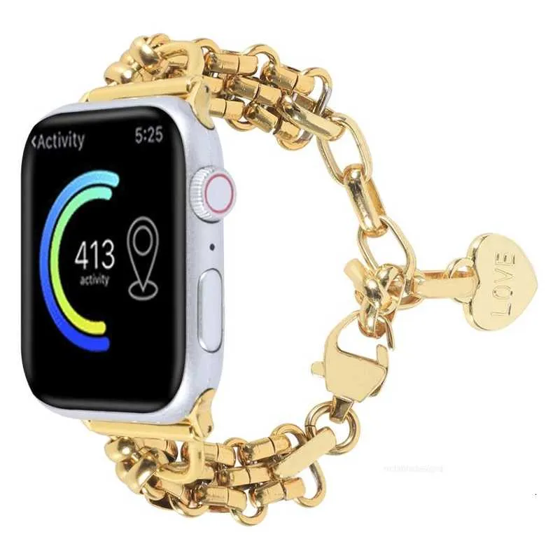 Bracelet de luxe en acier inoxydable pour Apple Watch Ultra 49 mm, 40 mm, 44 mm, 41 mm, 45 mm, anneau Correa IWatch Series 8 7 SE 6 5 4 3 38 mm 42 mm.
