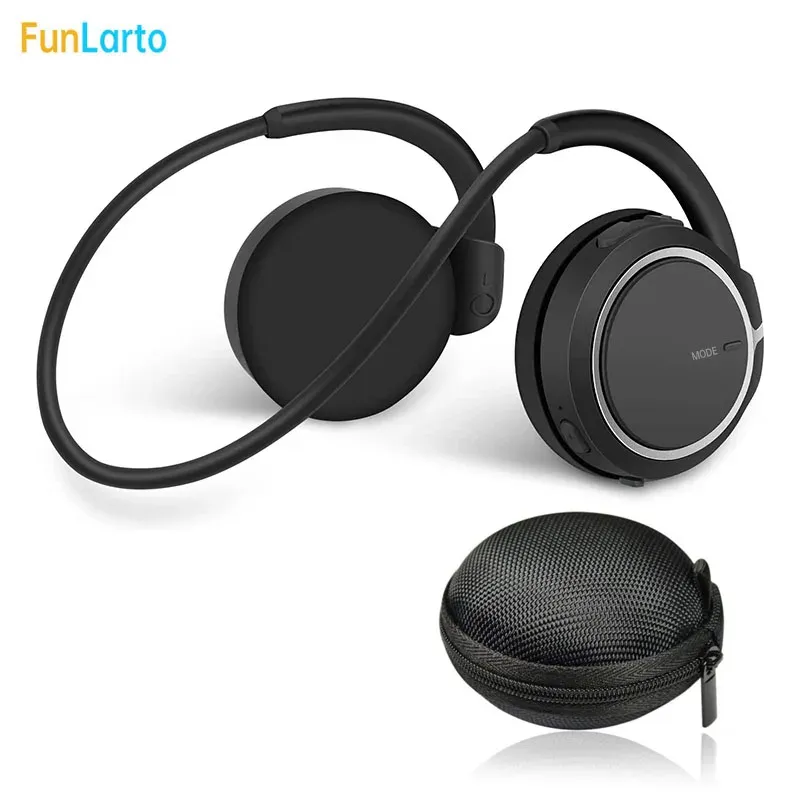 Oyuncu Kablosuz Bluetooth 5.0 Spor Kulaklık Mp3 Çalar Boyun Bandı Stereo Kulaklık Desteği TF Kartı FM Radyo Mikrofonları Handfree