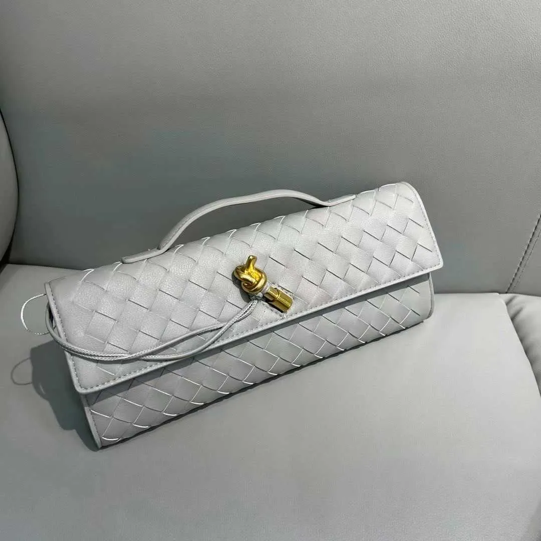 Leather Woven Clutch Bag Single Shoulder/Crossbody Option
