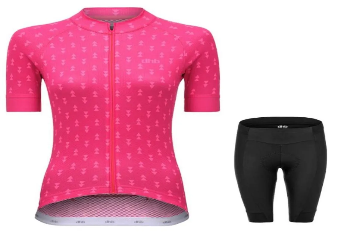 DHB Women039s Bisiklet Formaları 2020 En Yeni Yaz Nefes Alabilir Şort Lady039s Bisiklet Giyim Ropa Ciclismo Bike Bike üniforma Mult9361203