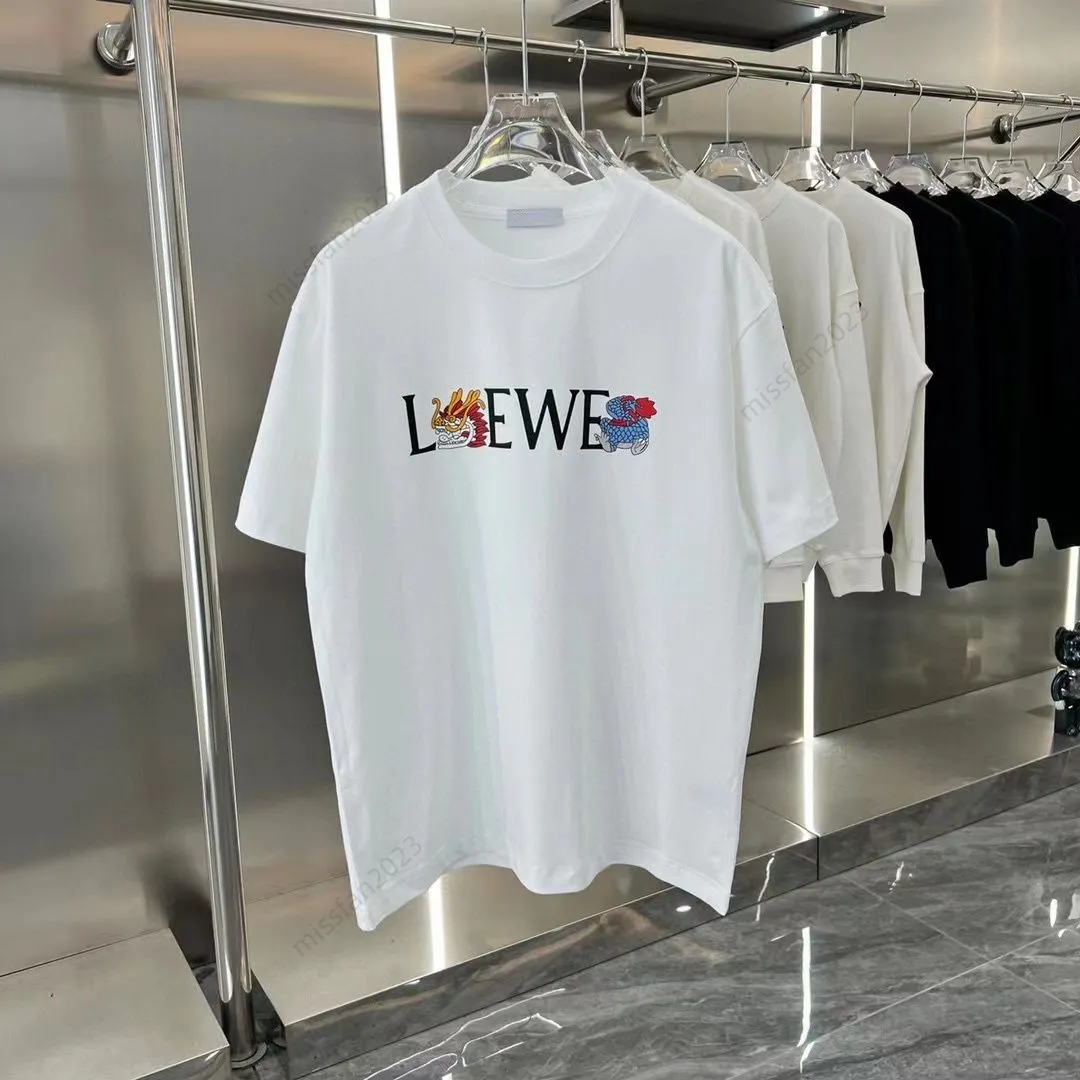 Designers Mens Womens T Shirts Lowewe Pure Lowe Tops Loewees Short SleeVe Loeewe Tees Cottons Tops Casual Shirt Luxurys Clothing Stylist Clothes Graphic Tees Polos Polos