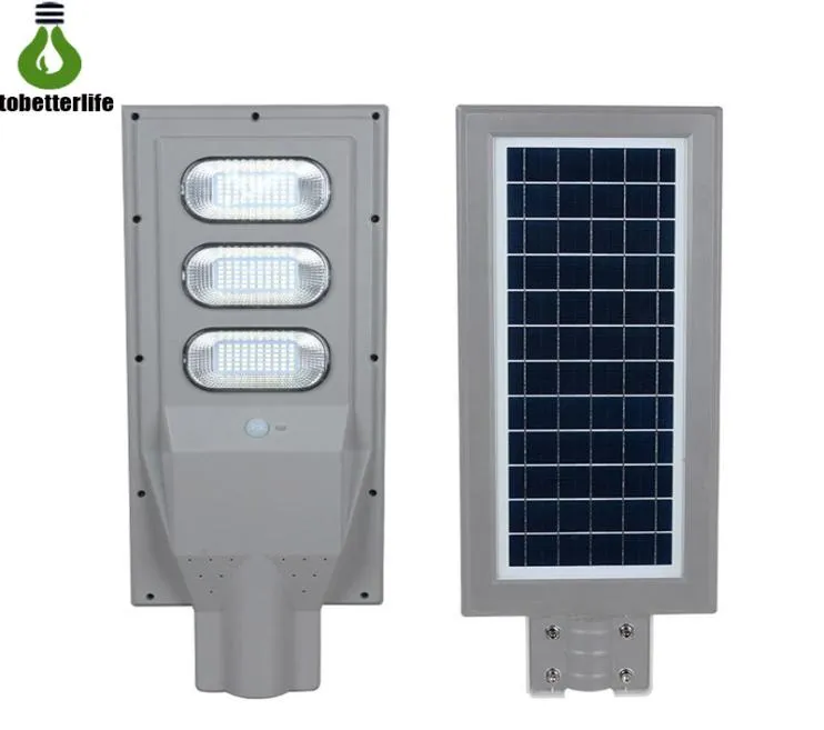 30W 60W 90W Solar Lamp Waterproof IP65 Street Wall Light Pir Motion Sensor Security Outdoor Lighting For Road Garden With Pole5973344