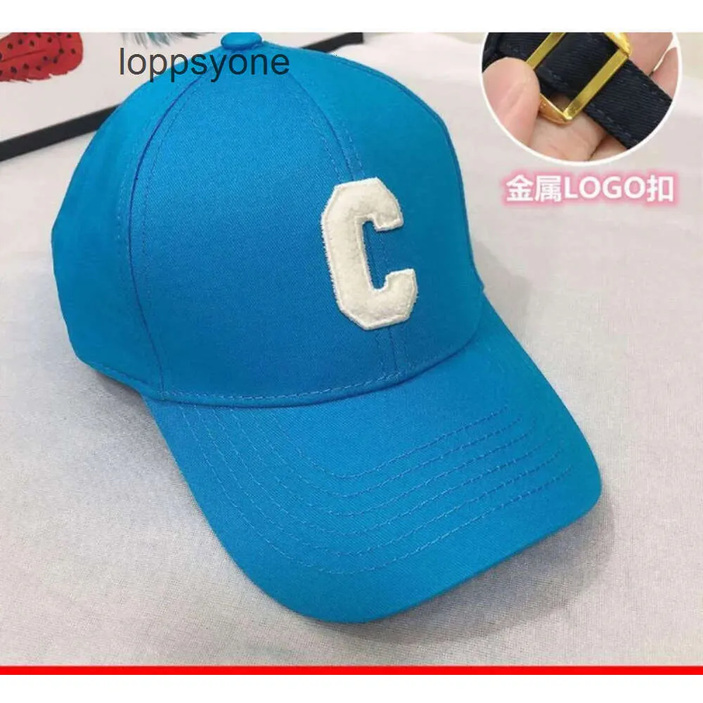 Kapelusz baseballowy zimowy c-słownik Ball Blue C-liter Designer Autumn Luxury Women's Caps C Baseball Deep Hats Sport Hat Celi Hat Cvwq