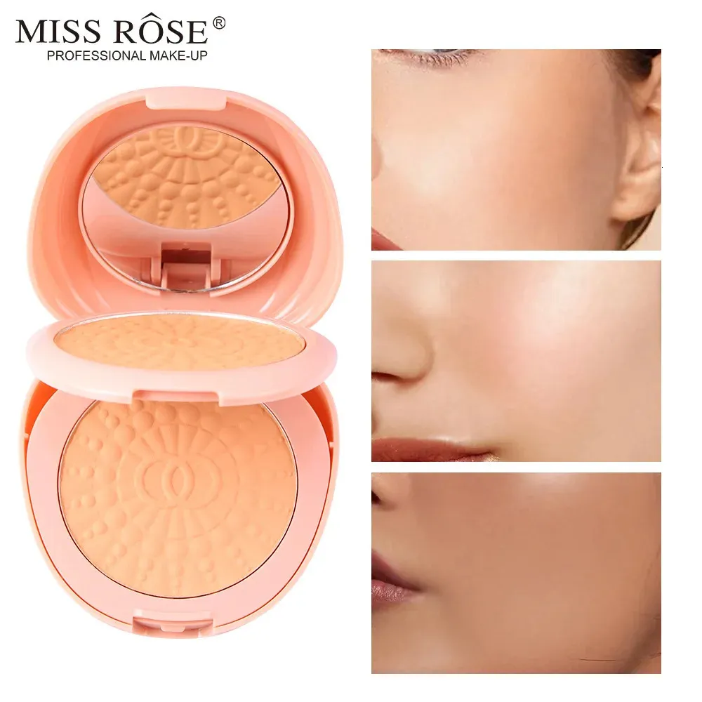 Miss Rose Pó Fosco Controle de Óleo Base Natural Pó 2 Cores Acabamento Suave Corretivo Configuração Pó Cosméticos DC05 240220