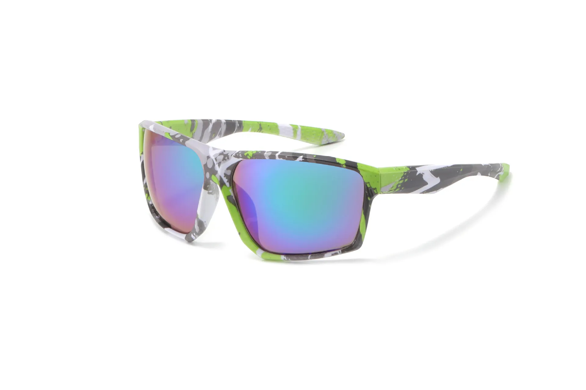 Lunettes de sport pour hommes et femmes, grande monture colorée, cyclisme, alpinisme, course à pied, camouflage PF, nouvelle collection