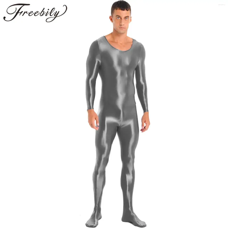 Maiô masculino de corpo inteiro, cor sólida, sem mangas, collant, slim fit, lingerie, meia-calça, pole dance, roupa de balada