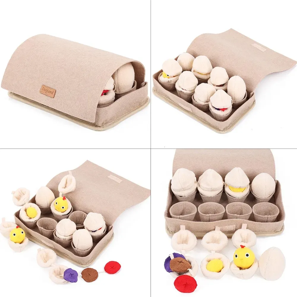 Toys Tamper Proof Egg Blind Box, Sniffing Dog Toys, Interactive Play, Stress Release, Pet Puzzle Supplies, Home utmattning