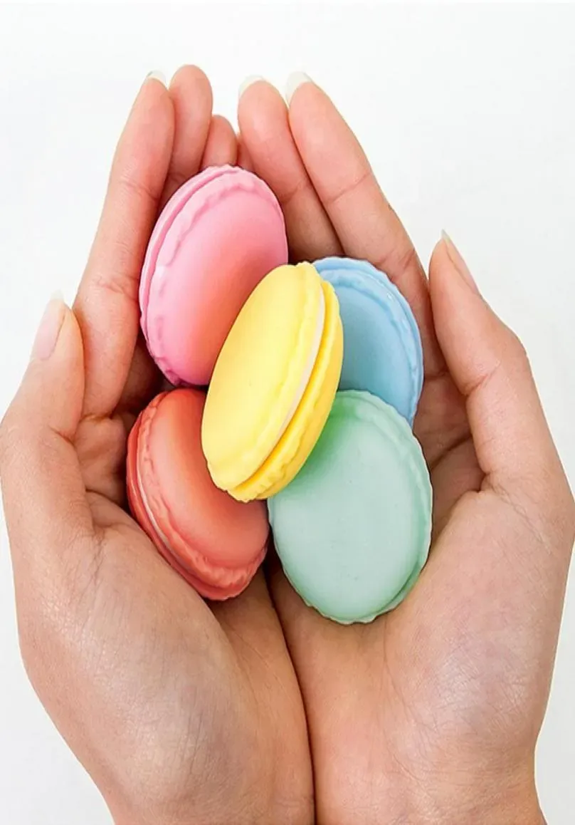 Étui à macarons mignon en forme de gâteau, goujons, bague, collier, bijoux, boîtes d'affichage, rangement de gomme, Mini étui à macarons 2024229