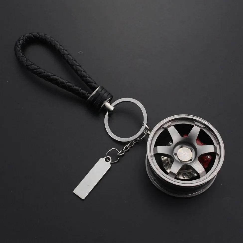 Bilnyckelring aluminiumlegering Rim Model Rays Te37 Wheel Keyring för Auto Accessories Moto Nyckelring för nycklar Key Chains TRINKET256K