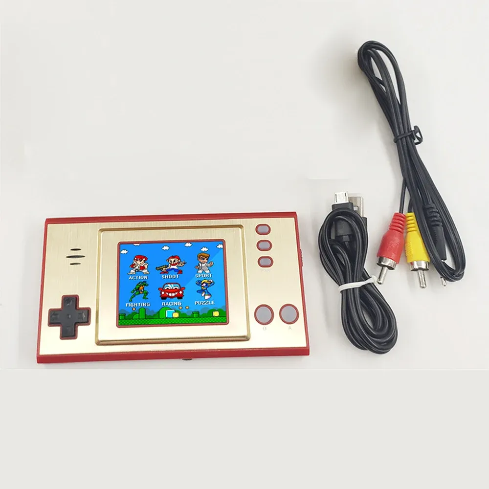 Spelare Bulit i 620 spel Retro Portable Mini Video Game Console för 8bit 2,4 tum LCD -spel Player Handheld Game Console for Kids Gift