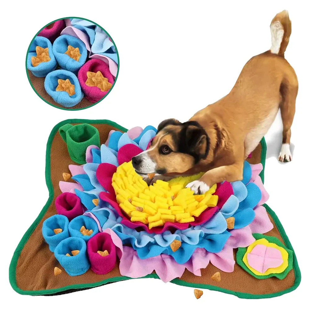 Toys Pet Snuffle Feeding Mat Pet Dog Snuffle Mat Dog Training Pad For Cats Dogs Portable Travel Use for Slow Eating Lell Training