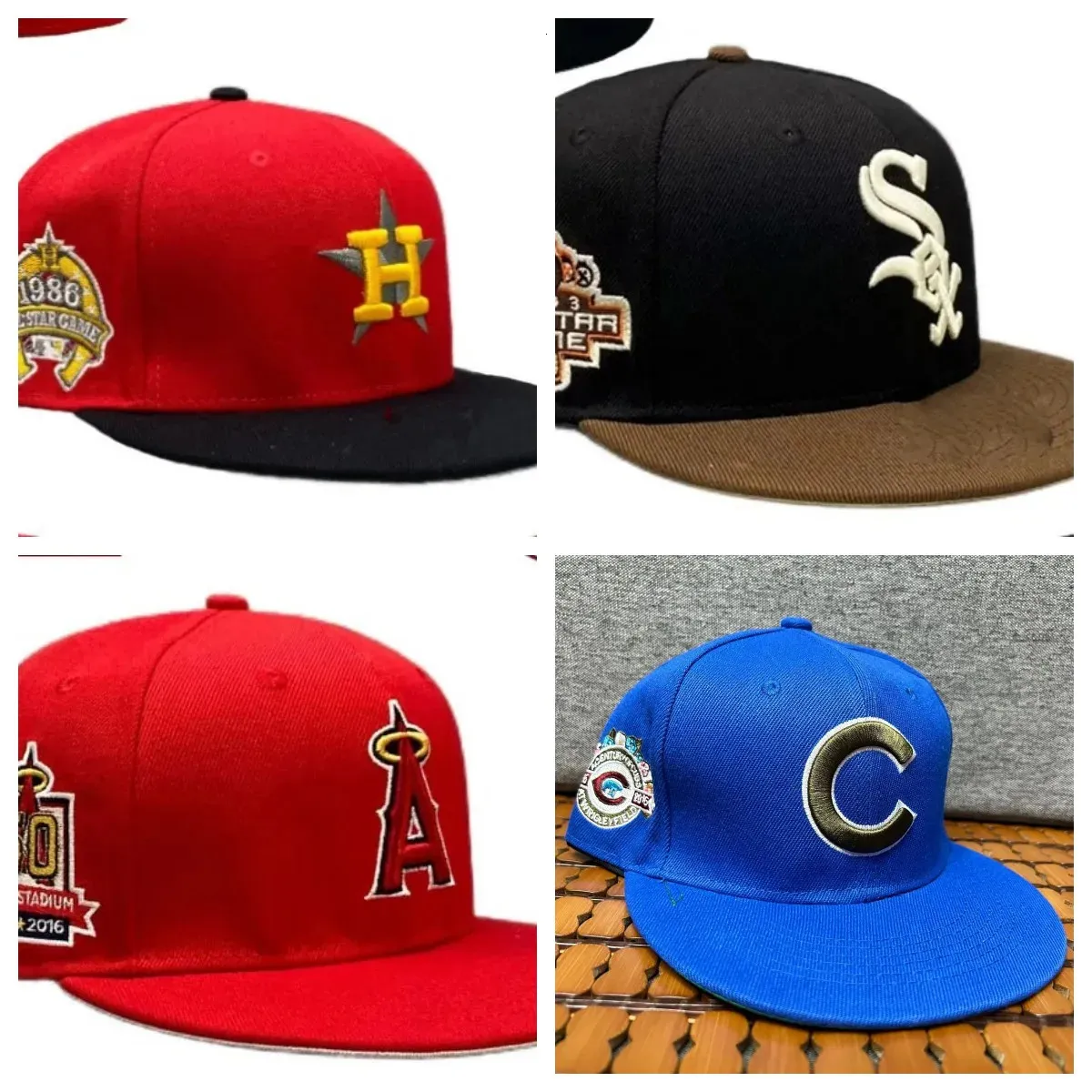 Gestickte angepasste Hüte Baseball Caps Mode Hip Hop Größe Knochen für Männer Frauen Brief vollständig geschlossen Gorras 240223