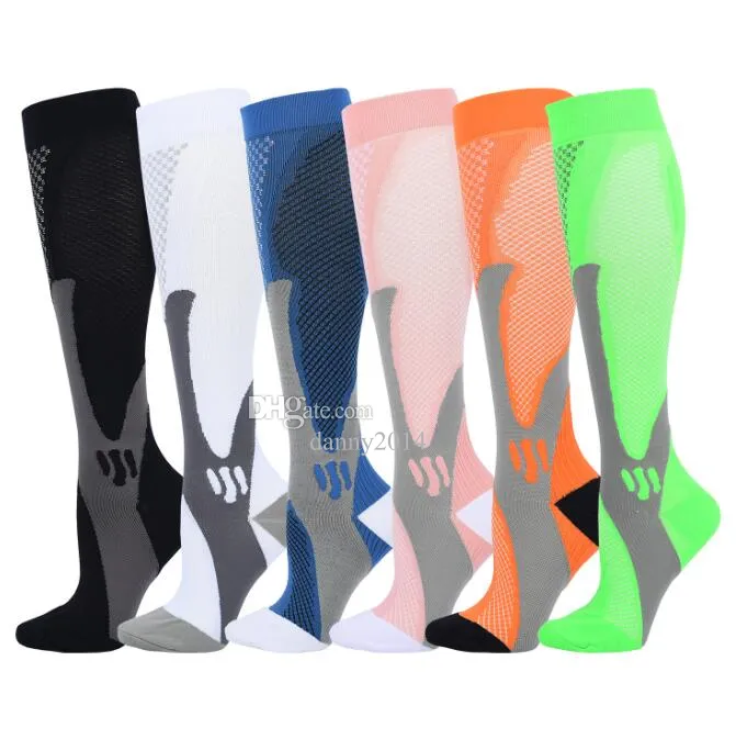 Neue Kompressionssocken für Leggings, die unter Druck laufen, Fußball, Fußball, Basketball, Socken für Erwachsene, oberschenkelhohe Sockenstrümpfe