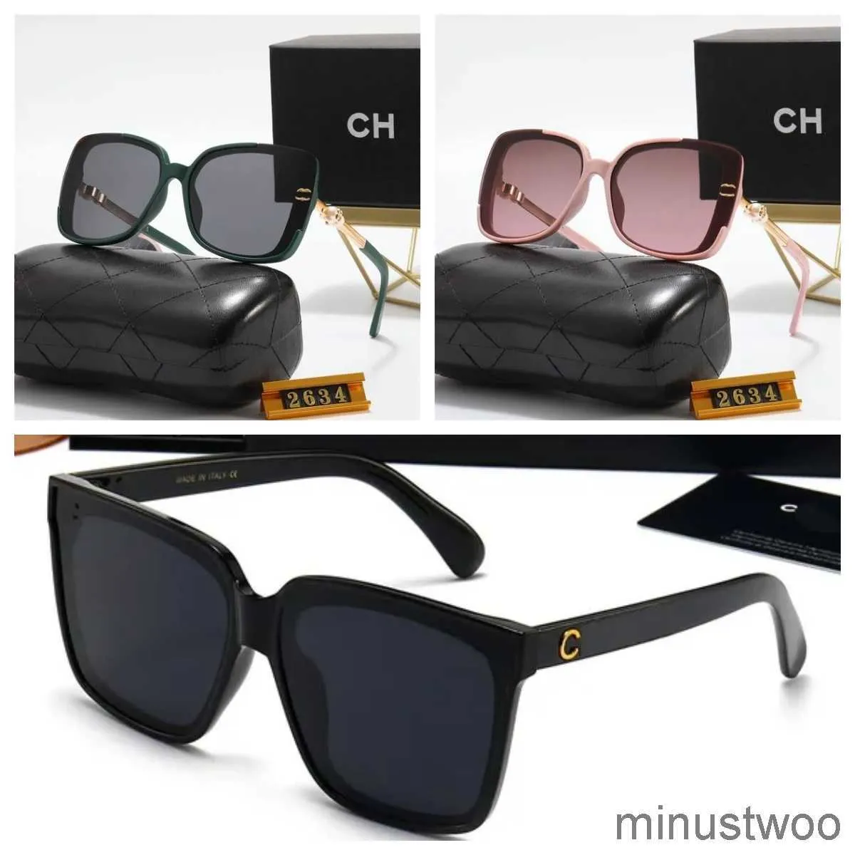 Mens Mulheres Designer Óculos de Sol Luxo Canal Óculos Moda Eyewear Diamante Quadrado Sunshade Cristal Forma Sol Pacote Completo Chan Enl Óculos Grande Quadro GlaJV7H