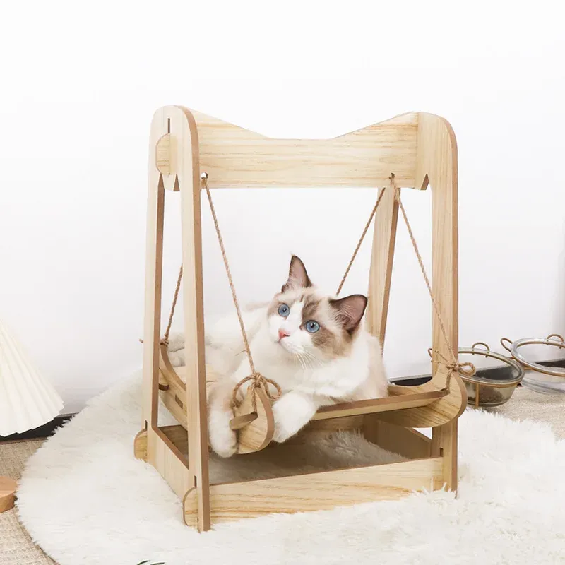 Mats Hamac Lit pour animal de compagnie Shaker Cat fournit un petit animal de compagnie Doublelleur Antirollover Swed Nest Nest Dog Cat's House's Puppy