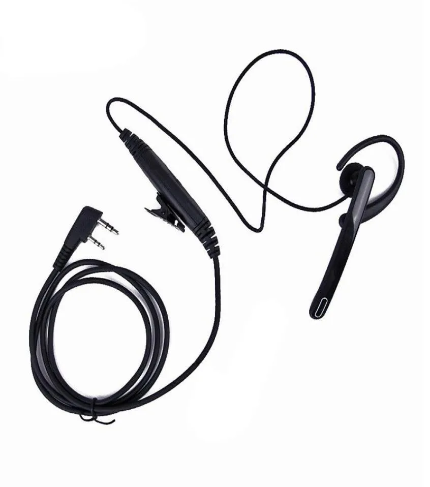 2 Pin 35mm25mm Ear Bar Earpiece Mic PTT Walkie Talkie Headset for Kenwoo O9A96746962