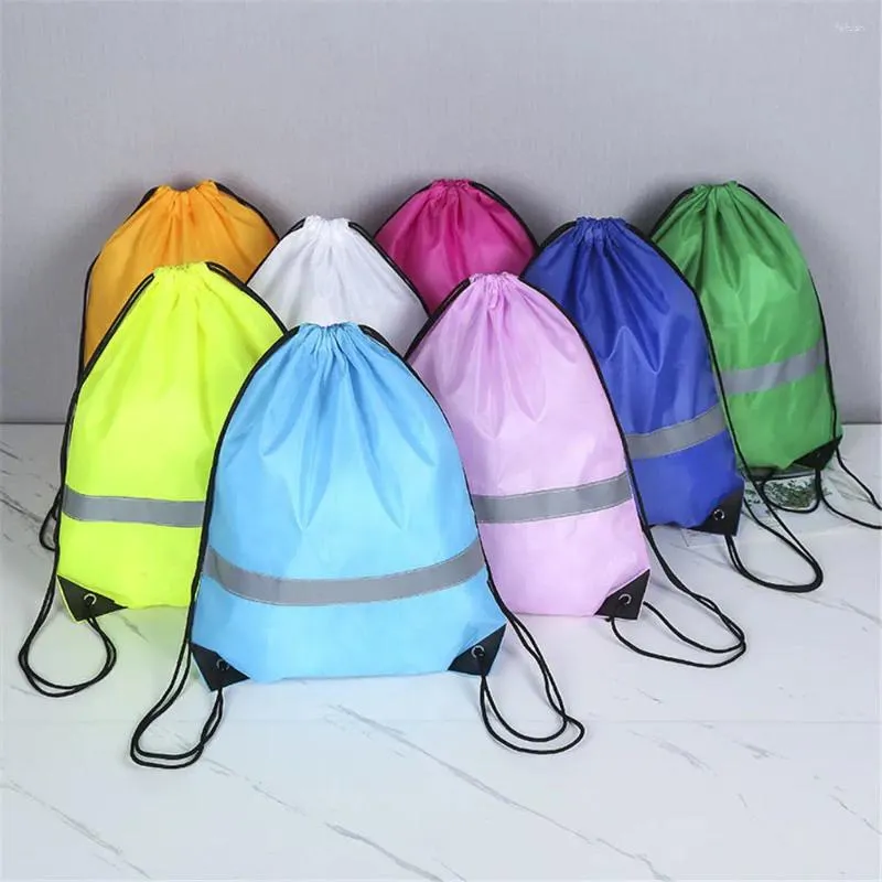 Sacos de compras Praia Natação Mochila Ginásio Fitness À Prova D 'Água Saco De Esporte Oxford Cordão Basquete Para