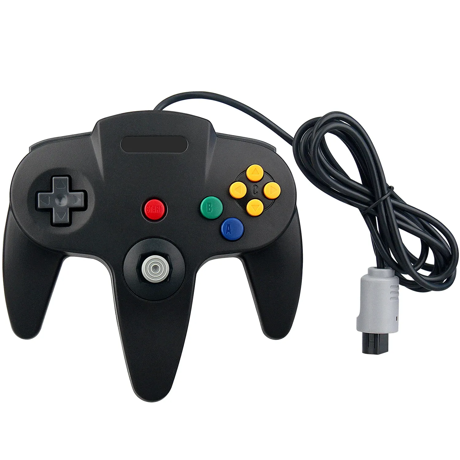 Nintendo 64 Konsol için Gamepads Ostent Kablolu Kontrolör N64 Klasik Oyunlar Oyun Aksesuarları için Gamepad Joystick